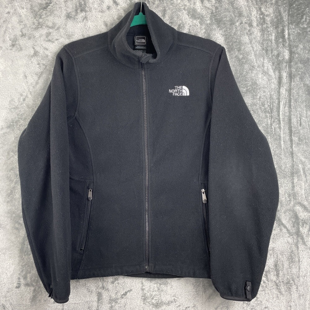 The North Face Fleece Jacket Womens Medium Black Full Zip Gorpcore Outdoor